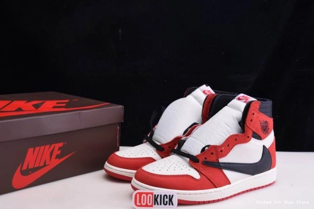 Kicked Out Shoe Store HIGH JORDAN TRAVIS CD4487 100(RED) X OG SCOTT 1 AIR RETRO - 0818